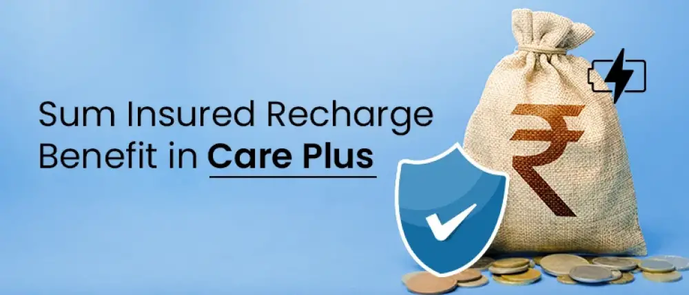 How does the Sum Insured Recharge in Care Plus work?